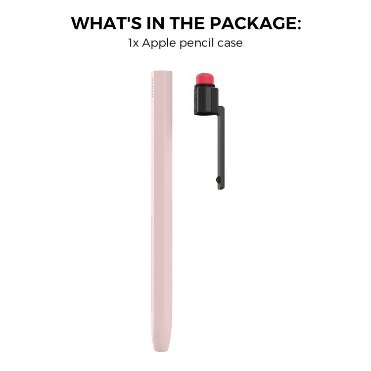 AHASTYLE PT80-2-K For Apple Pencil 2nd Generation Soft Silicone Cover Stylus Pen Anti-drop Sleeve - Pink