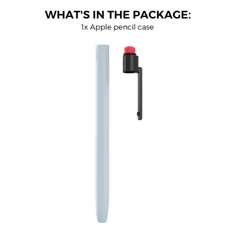 AHASTYLE PT80-2-K For Apple Pencil 2nd Generation Soft Silicone Cover Stylus Pen Anti-drop Sleeve - Baby Blue