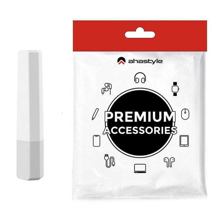AHASTYLE PT185 For Apple Pencil (2nd Generation) Silicone Sleeve Stylus Pen Case Cover Protective Pencil Grip Holder - Gradient White