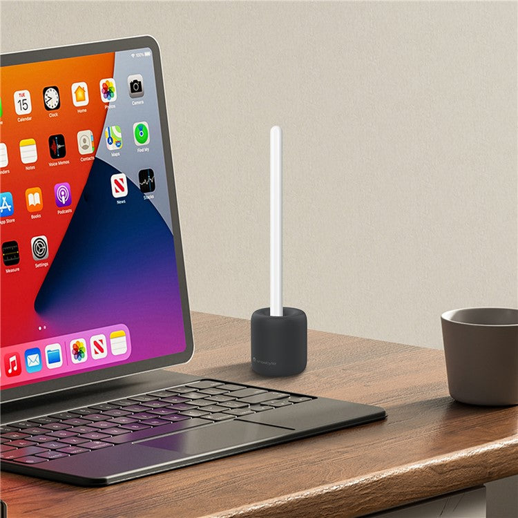 AHASTYLE BD01 For Apple Pencil (2nd Generation) / (1st Generation) Silicone Storage Holder Desktop Stylus Pen Vertical Stand - Black