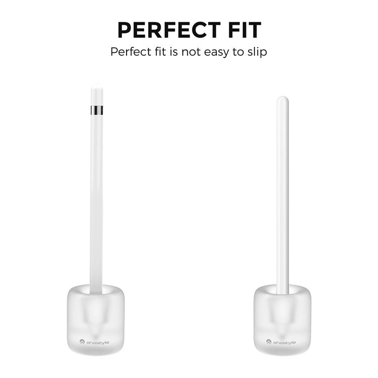 AHASTYLE BD01 For Apple Pencil (2nd Generation) / (1st Generation) Silicone Storage Holder Desktop Stylus Pen Vertical Stand - Transparent