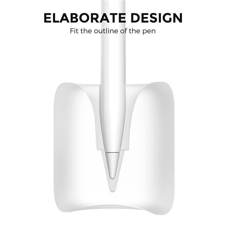 AHASTYLE BD01 For Apple Pencil (2nd Generation) / (1st Generation) Silicone Storage Holder Desktop Stylus Pen Vertical Stand - Transparent