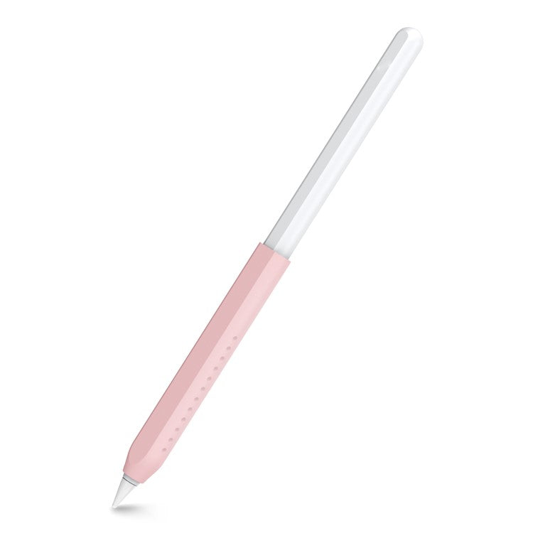 AHASTYLE PT182 For Apple Pencil (1st Generation) / (2nd Generation) Silicone Grip Holder Protective Sleeve Cover - Pink