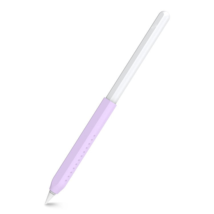 AHASTYLE PT182 For Apple Pencil (1st Generation) / (2nd Generation) Silicone Grip Holder Protective Sleeve Cover - Purple