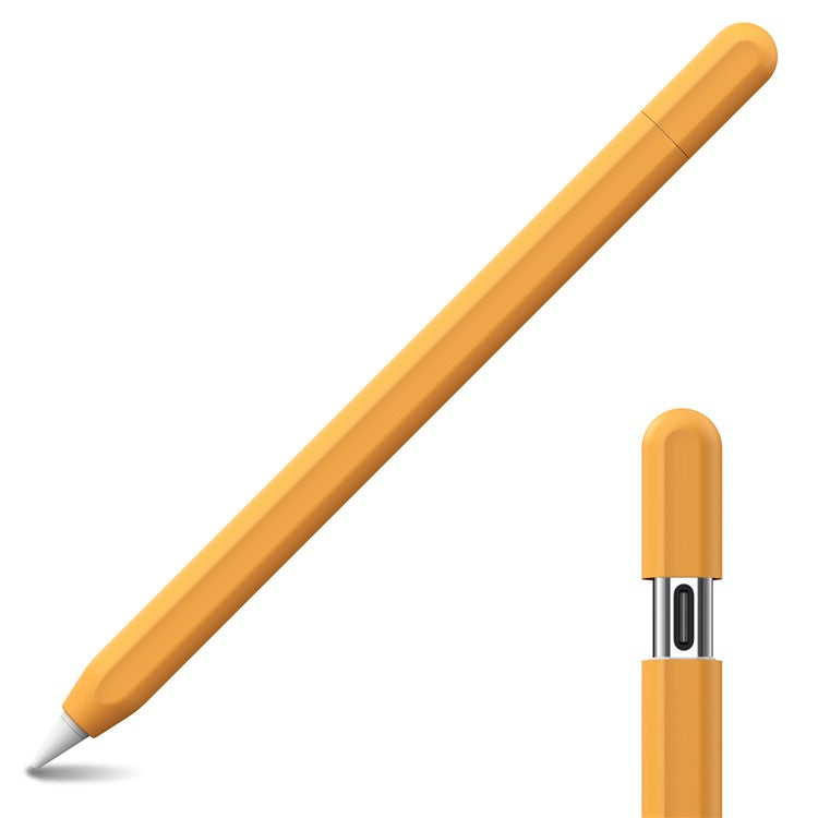 AHASTYLE PT65-3 For Apple Pencil (USB-C) Silicone Sleeve Anti-Drop Pencil Protective Cover - Orange
