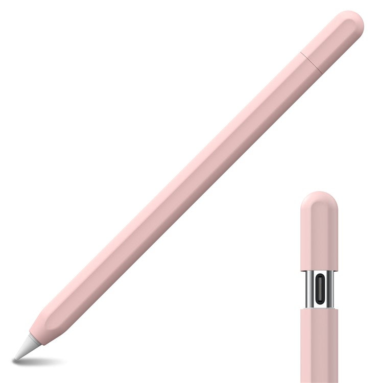 AHASTYLE PT65-3 For Apple Pencil (USB-C) Silicone Sleeve Anti-Drop Pencil Protective Cover - Pink