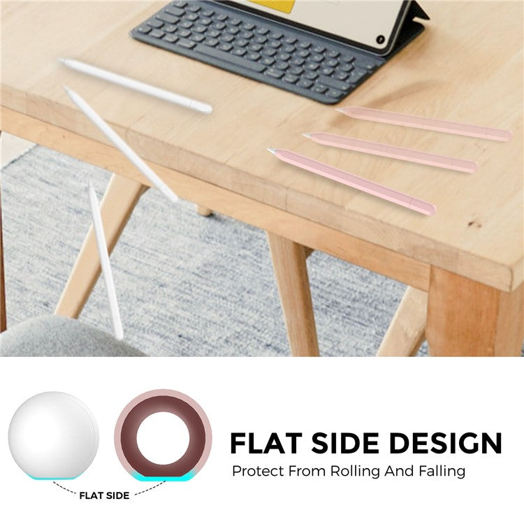 AHASTYLE PT65-3 For Apple Pencil (USB-C) Silicone Sleeve Anti-Drop Pencil Protective Cover - Pink