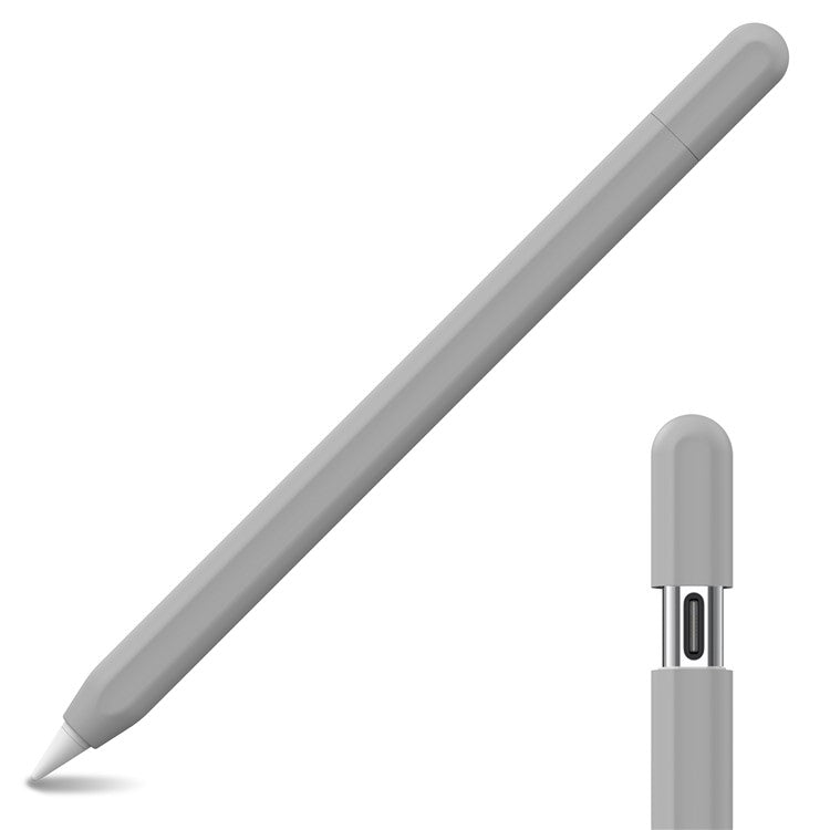 AHASTYLE PT65-3 For Apple Pencil (USB-C) Silicone Sleeve Anti-Drop Pencil Protective Cover - Grey