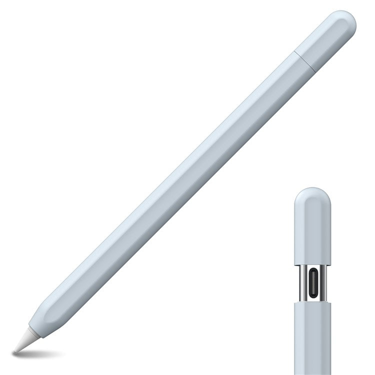 AHASTYLE PT65-3 For Apple Pencil (USB-C) Silicone Sleeve Anti-Drop Pencil Protective Cover - Light Blue