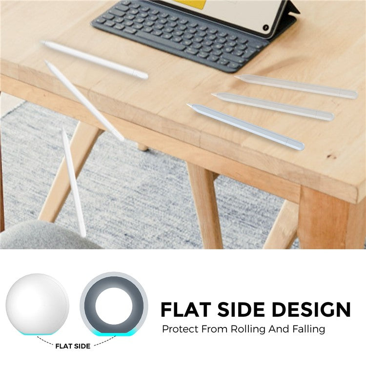 AHASTYLE PT65-3 For Apple Pencil (USB-C) Silicone Sleeve Anti-Drop Pencil Protective Cover - Light Blue