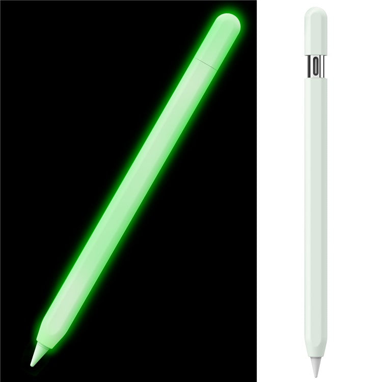 AHASTYLE PT65-3 For Apple Pencil (USB-C) Silicone Sleeve Anti-Drop Pencil Protective Cover - Luminous Green