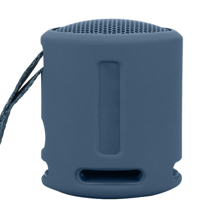 For Sony SRS-XB13 Portable Speaker Sleeve Silicone Case Protective Cover - Navy Blue