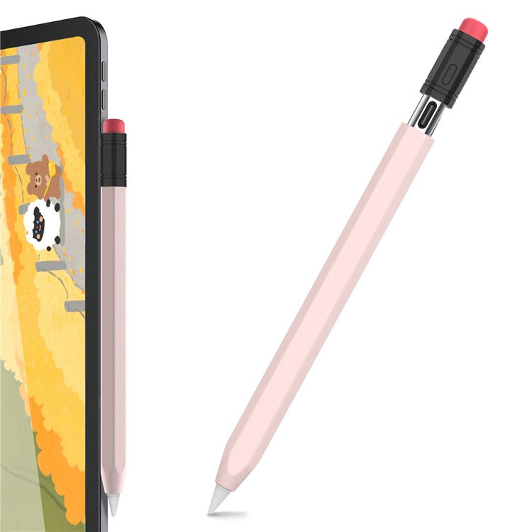 AHASTYLE PT180-3 For Apple Pencil (USB-C) Stylus Pen Soft Silicone Sleeve - Pink