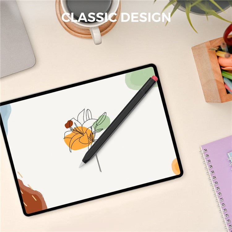 AHASTYLE PT180-3 For Apple Pencil (USB-C) Stylus Pen Soft Silicone Sleeve - Black