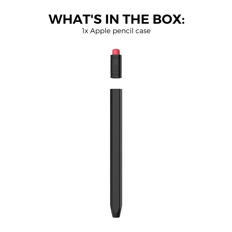 AHASTYLE PT180-3 For Apple Pencil (USB-C) Stylus Pen Soft Silicone Sleeve - Black