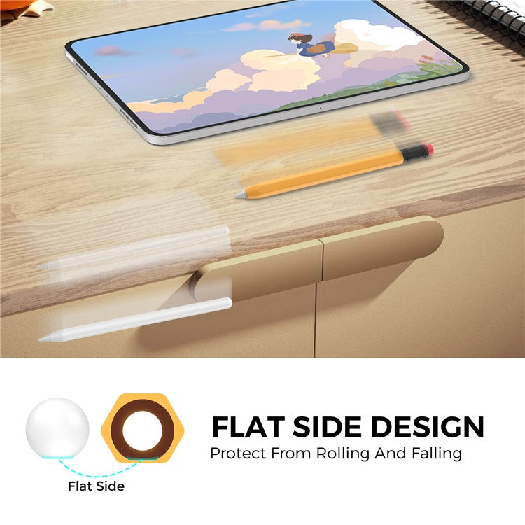 AHASTYLE PT180-3 For Apple Pencil (USB-C) Stylus Pen Soft Silicone Sleeve - Yellow