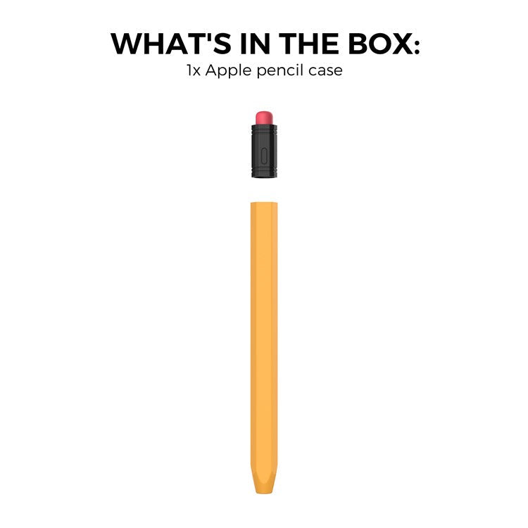 AHASTYLE PT180-3 For Apple Pencil (USB-C) Stylus Pen Soft Silicone Sleeve - Yellow