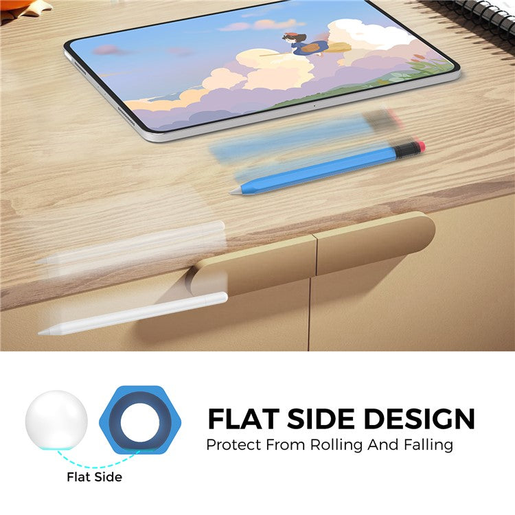 AHASTYLE PT180-3 For Apple Pencil (USB-C) Stylus Pen Soft Silicone Sleeve - Blue