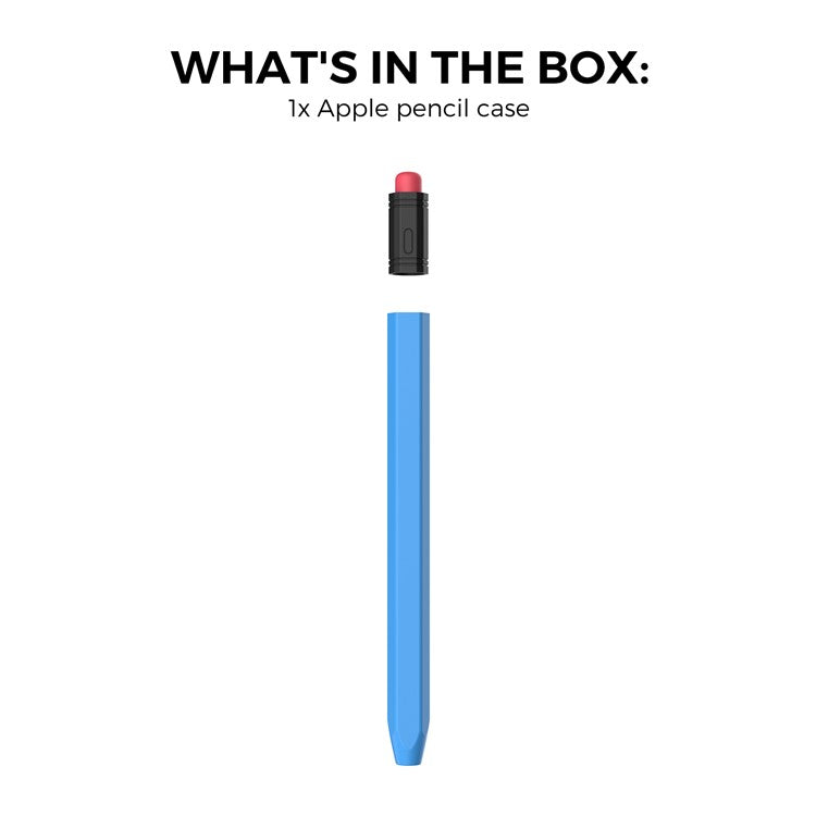 AHASTYLE PT180-3 For Apple Pencil (USB-C) Stylus Pen Soft Silicone Sleeve - Blue