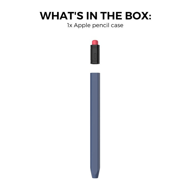 AHASTYLE PT180-3 For Apple Pencil (USB-C) Stylus Pen Soft Silicone Sleeve - Midnight Blue