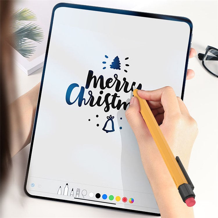 AHASTYLE PT180-1-K For Apple Pencil (1st Generation) Sleeve Stylus Pen Retro Case Silicone Protective Cover - Midnight Blue