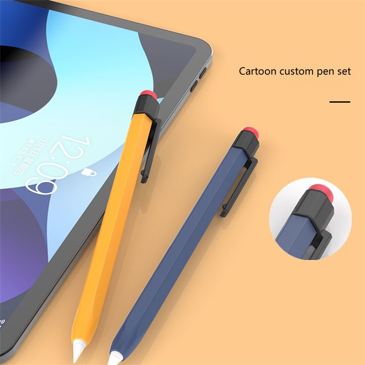 AHASTYLE PT180-1-K For Apple Pencil (1st Generation) Sleeve Stylus Pen Retro Case Silicone Protective Cover - Purple