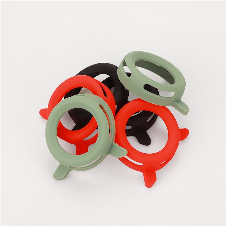 For Xiaomi 14 Ultra 1 Pair Bluetooth Speaker Soft Silicone Case Two End Protective Sleeve - Red