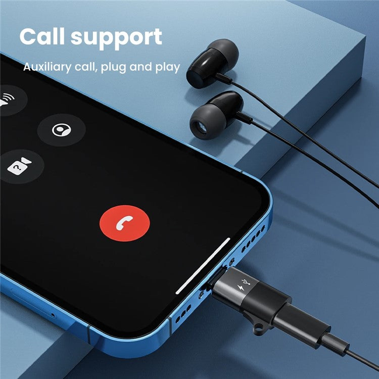 JS-09 OTG Wireless Lavalier Microphone Converter Type-C to Lightning