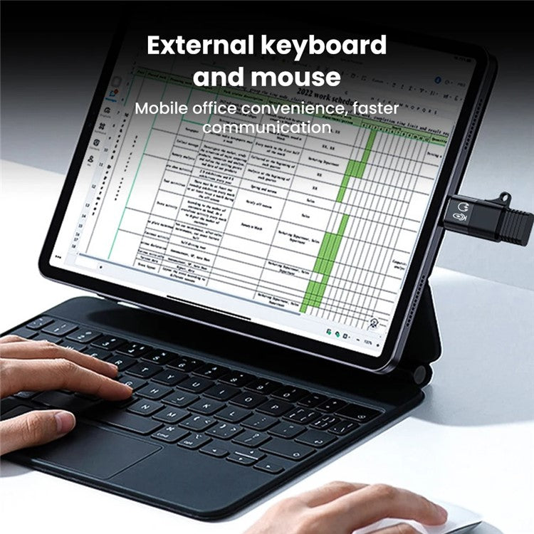 JS-09 OTG Wireless Lavalier Microphone Converter Type-C to Lightning