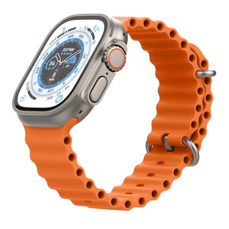 AHASTYLE WG102 for Apple Watch 10 46mm / Ultra 2 / Ultra 49mm / 9 8 7 45mm / SE (2023) SE (2022) SE 6 5 4 44mm / 3 2 1 42mm Watch Strap - Orange