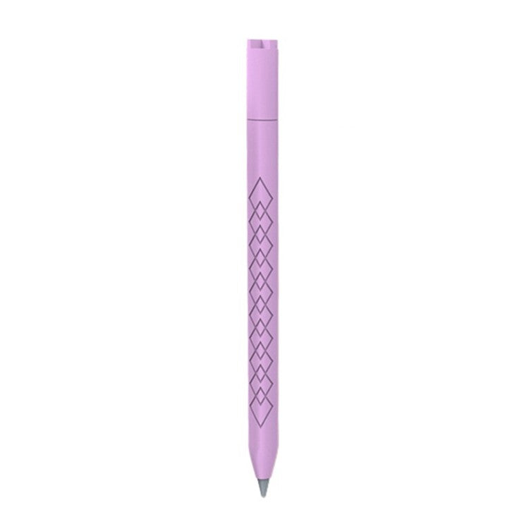 For Apple Pencil (USB-C) Diamond Texture Silicone Sleeve Stylus Pen Protective Cover - Purple