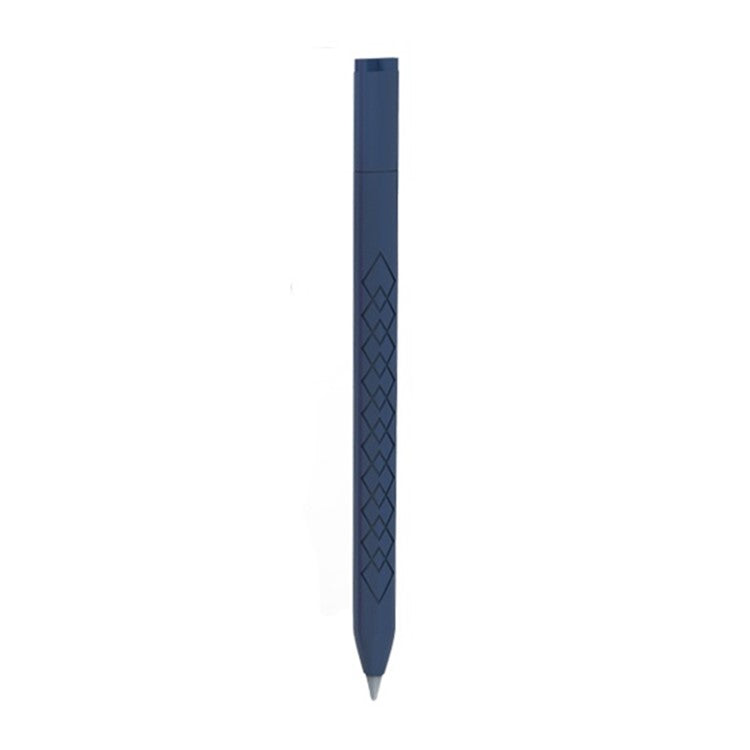 For Apple Pencil (USB-C) Diamond Texture Silicone Sleeve Stylus Pen Protective Cover - Dark Blue