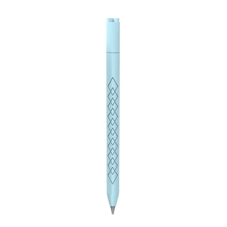 For Apple Pencil (USB-C) Diamond Texture Silicone Sleeve Stylus Pen Protective Cover - Baby Blue
