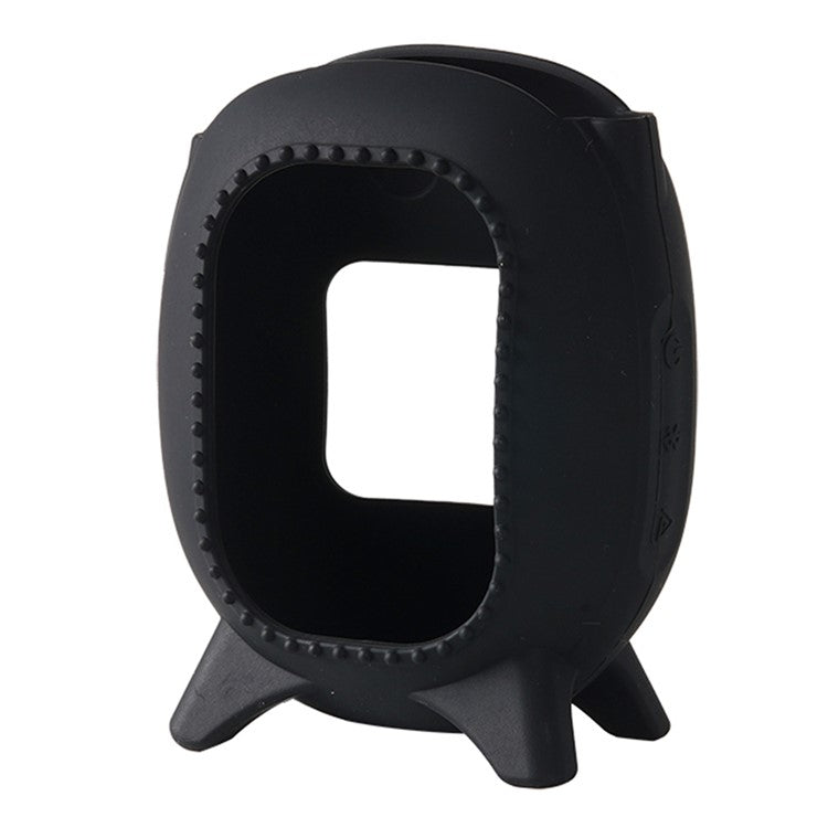 For JBL Clip 5 Portable Speaker Sleeve Anti-Collision Silicone Case Cover - Black