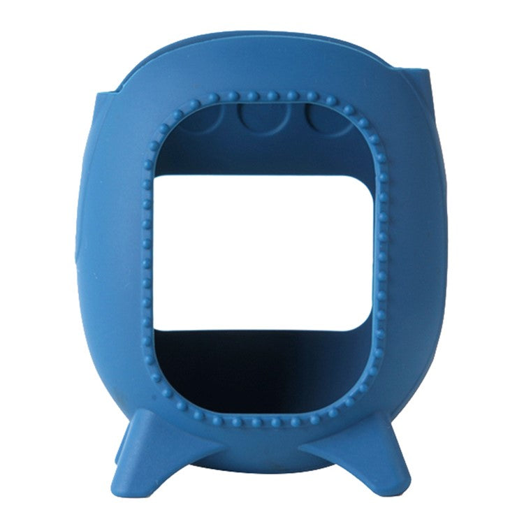 For JBL Clip 5 Portable Speaker Sleeve Anti-Collision Silicone Case Cover - Navy Blue