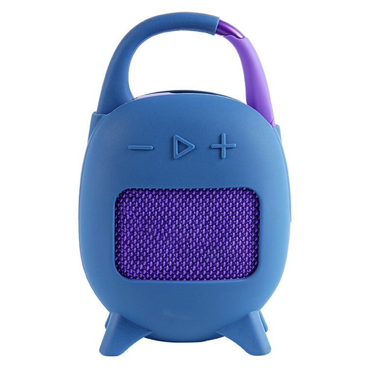 For JBL Clip 5 Portable Speaker Sleeve Anti-Collision Silicone Case Cover - Navy Blue