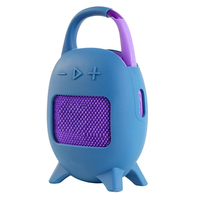 For JBL Clip 5 Portable Speaker Sleeve Anti-Collision Silicone Case Cover - Navy Blue