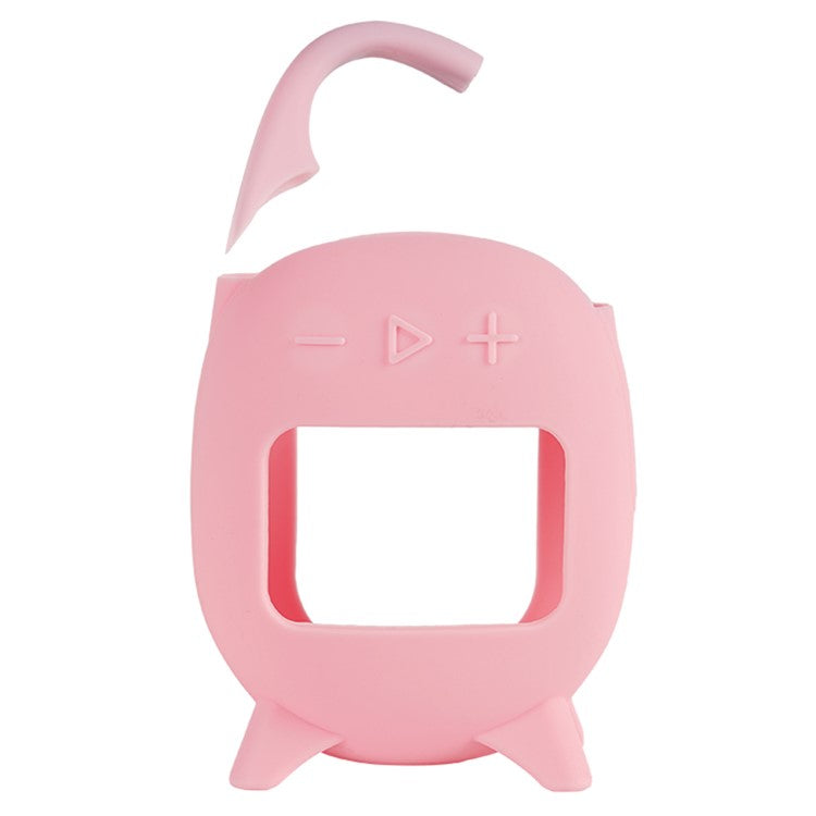 For JBL Clip 5 Portable Speaker Sleeve Anti-Collision Silicone Case Cover - Pink
