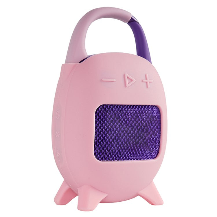 For JBL Clip 5 Portable Speaker Sleeve Anti-Collision Silicone Case Cover - Pink