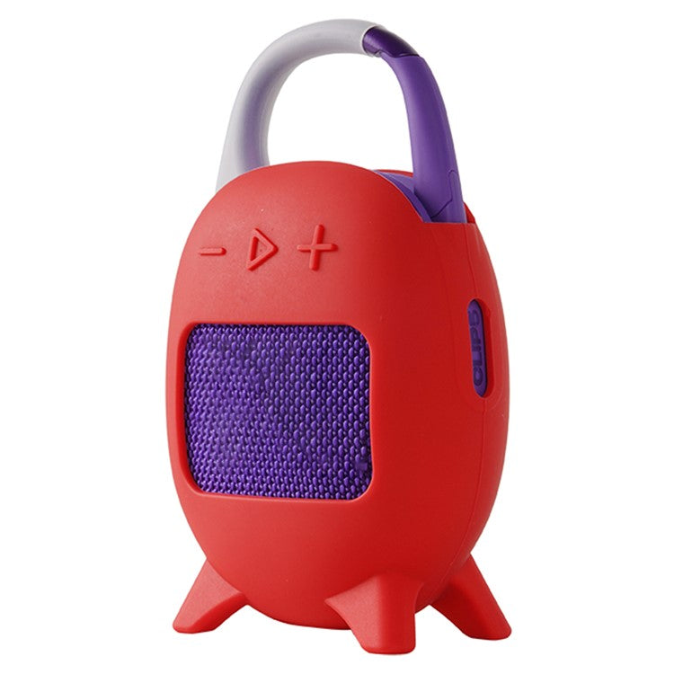 For JBL Clip 5 Portable Speaker Sleeve Anti-Collision Silicone Case Cover - Red