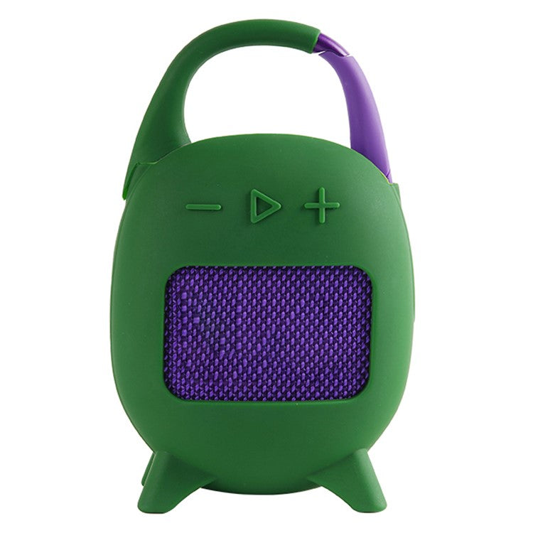 For JBL Clip 5 Portable Speaker Sleeve Anti-Collision Silicone Case Cover - Army Green