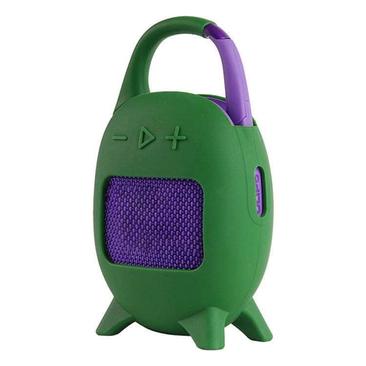 For JBL Clip 5 Portable Speaker Sleeve Anti-Collision Silicone Case Cover - Army Green