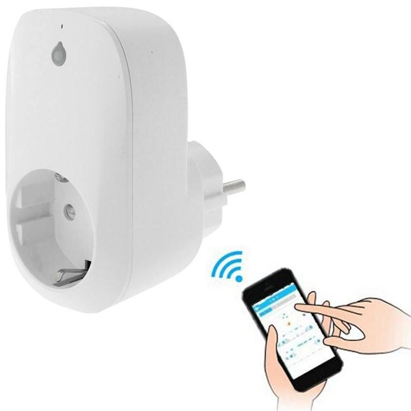 Portable Free APP Wi-Fi Home / Offices Automation Smart Wireless Power WiFi Plug, EU Plug (White)