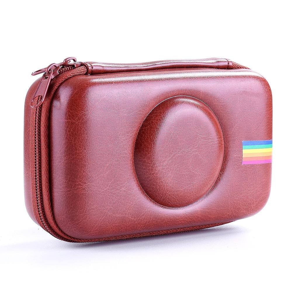 Camera Bag EVA Shockproof Camera Storage Bag for Polaroid Snap Touch (Brown)