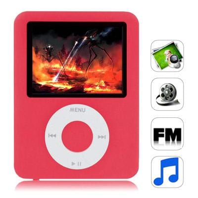 1.8 inch TFT Screen 8GB Nano 3rd Style MP4 player, Support FM Radio, E-Book, Games (Red)