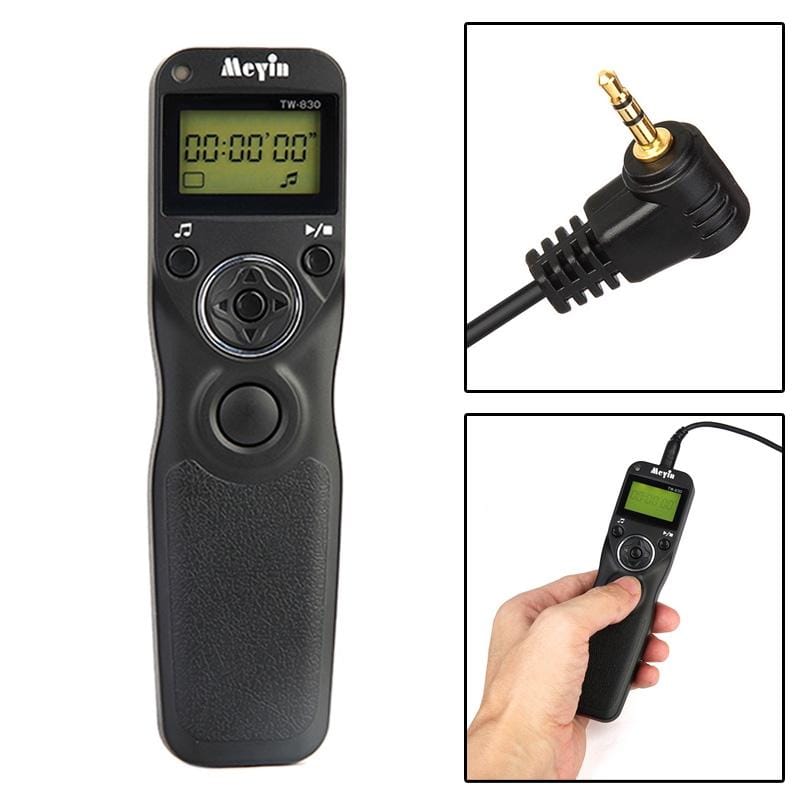 Timer Remote Control for Canon G10 / G11 / G12, Pentax K-5 / K-7 / K10 / K20, Samsung GX-1L / GX-1S / GX-10, Contax 645 / N1 / NX (Black)