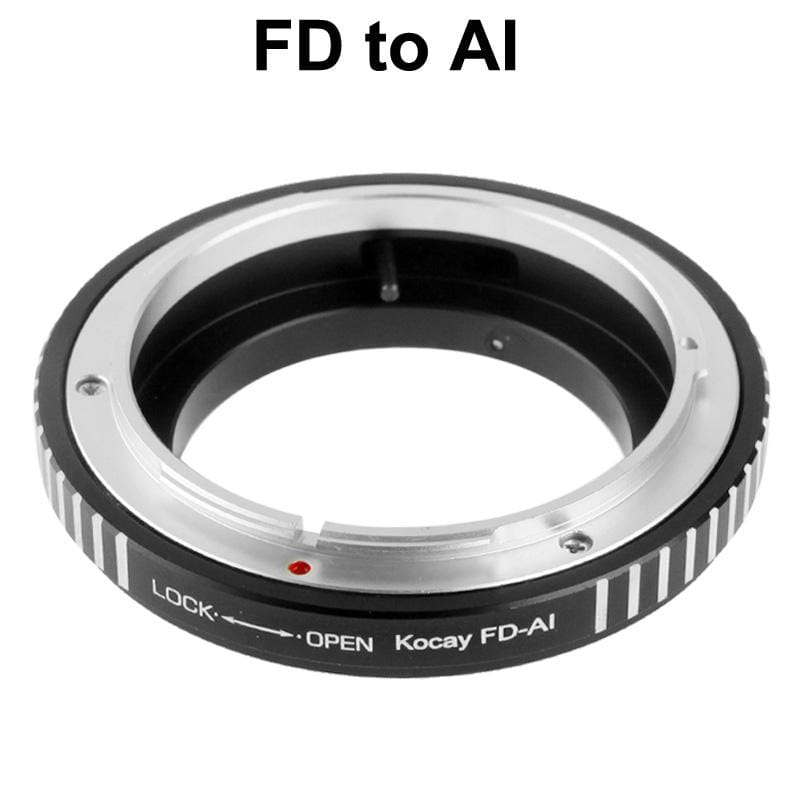 FD Lens to AI Lens Mount Stepping Ring (Black)