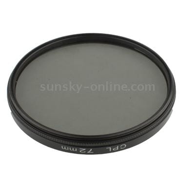72mm Camera CPL Filter Lens (Black)