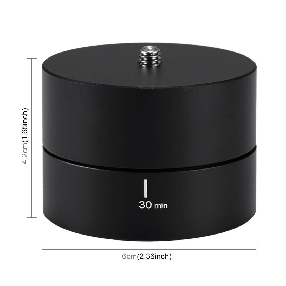 PULUZ 360 Degrees Panning Rotation 60 Minutes Time Lapse Stabilizer Tripod Head Adapter for GoPro HERO9 Black / HERO8 Black / HERO7 /6 /5 /5 Session /4 Session /4 /3+ /3 /2 /1, Xiaoyi and Other Action Cameras
