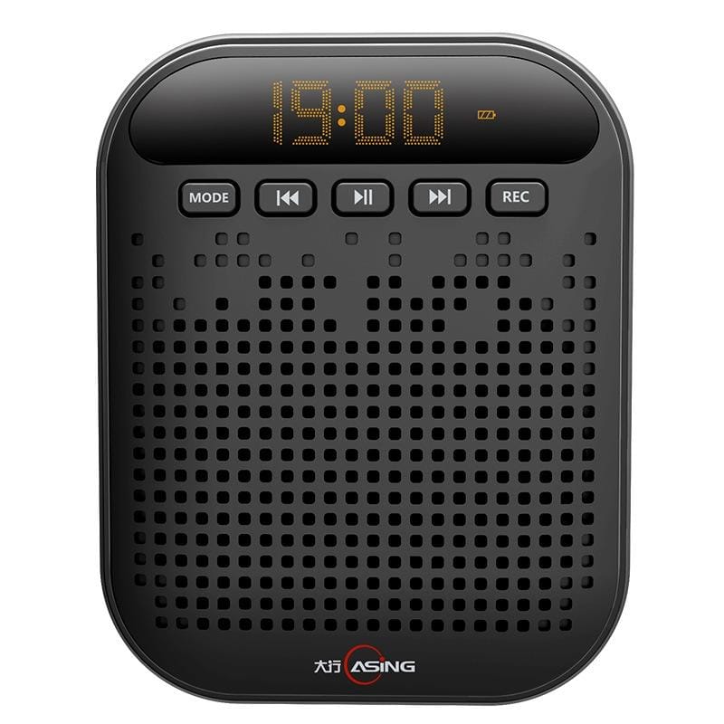 ASiNG S1019 10W Multi-function Portable Little Bee Voice Amplifier Speaker with Wired Microphone & 2 inch Display Screen for Teacher / Tourist Guide, Support TF Card & U Disk & Audio Input Function